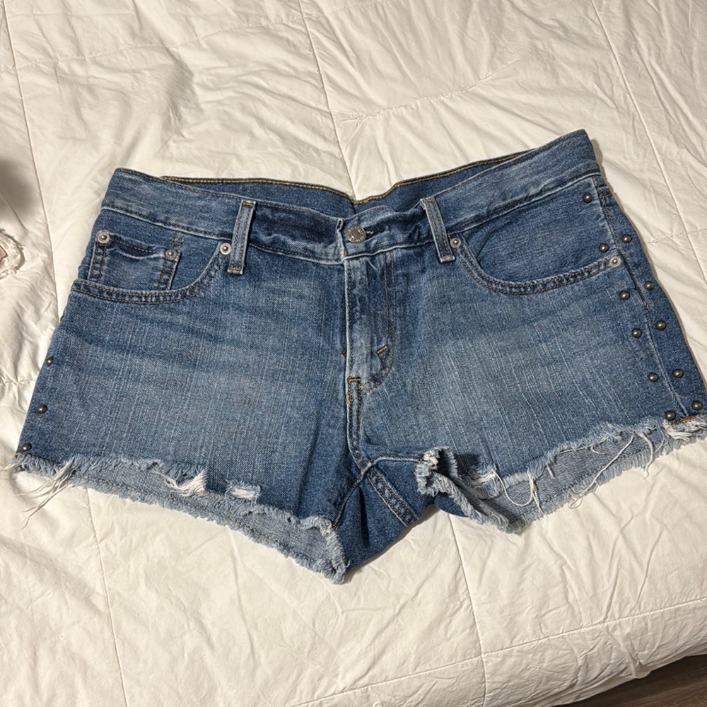 Levi's Studded Jean Shorts